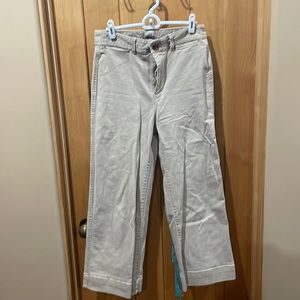GAP High Rise Wide Leg Cropped Pants